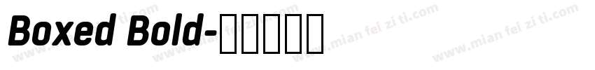 Boxed Bold字体转换